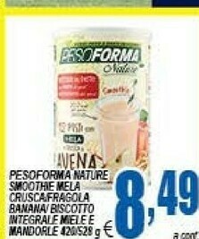 Peso Forma - Smoothie 12 Pasti Con Mela E Crusca Di Avena 420 G(ml)
