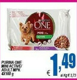 DEM Purina One Mini Active/Adult offerta