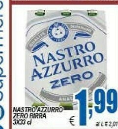 DEM Nastro Azzurro Birra Zero 330 Ml offerta