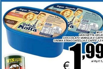 DEM Motta Vaschetta Gelato Cioccolato Vaniglia E Caffe offerta