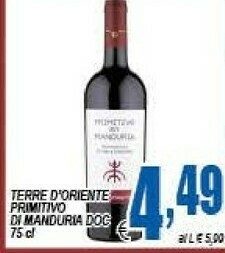 DEM Terre D'Oriente Primitivo Di Manduria DOC offerta