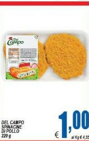 DEM Del campo Spinacine Di Pollo offerta