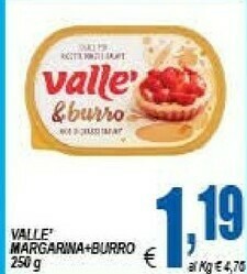 Gros Vallè Margarina & Burro 250 G(ml) offerta