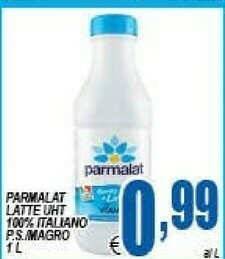 Gros Parmalat Latte 100% Italiano Parzialmente Scremato offerta