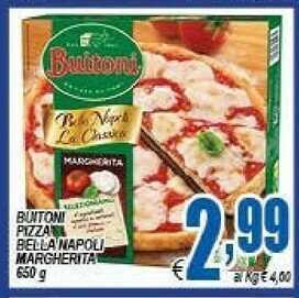 Gros Buitoni Pizza Bellanapoli Margherita 650 G offerta