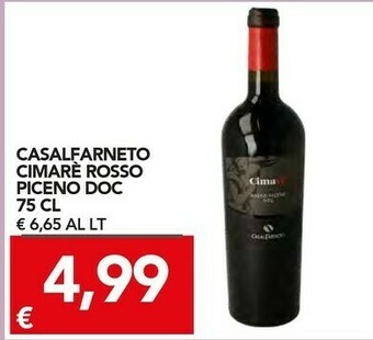 TuoDi Piceno Casalfarneto Cimarè Rosso Piceno Doc offerta