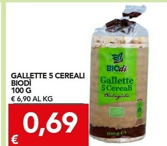TuoDi Biodi Gallette 5 Cereali 100 G(ml) offerta
