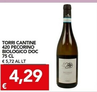 Torri Cantine 420 Pecorino Biologico Doc