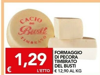 TuoDi Del Busti Formaggio Di Pecora Timbrato offerta