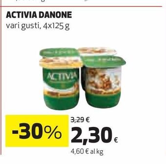 Ipercoop Activia danone offerta