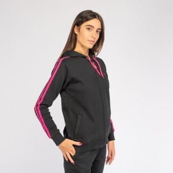 Globo Moda Bachata - donna felpa nera full zip cappuccio offerta