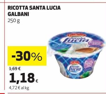 Ipercoop Ricotta santa lucia galbani offerta