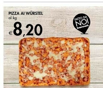 Bennet Pizza Ai Wurstel offerta