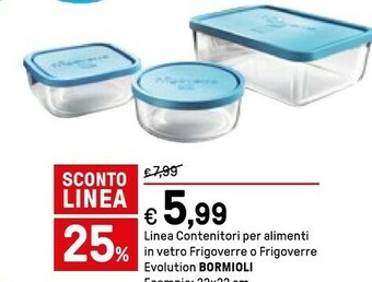 Iper La Grande Bormioli Rocco Frigoverre 10 Rotondo Barattolo 0.35L Blu, Trasparente 1pezzo(i) offerta