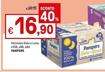 Iper La Grande Pampers Pannolini Sole E Luna offerta