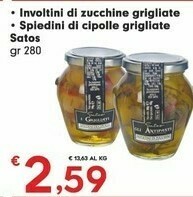 Despar Satos Involtini Di Zucchine Grigliate offerta