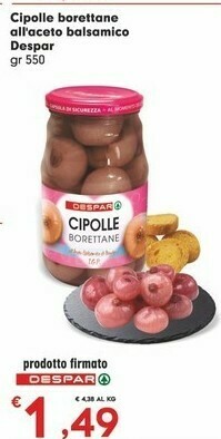 Despar Despar Cipolle Borettane All'aceto Balsamico offerta