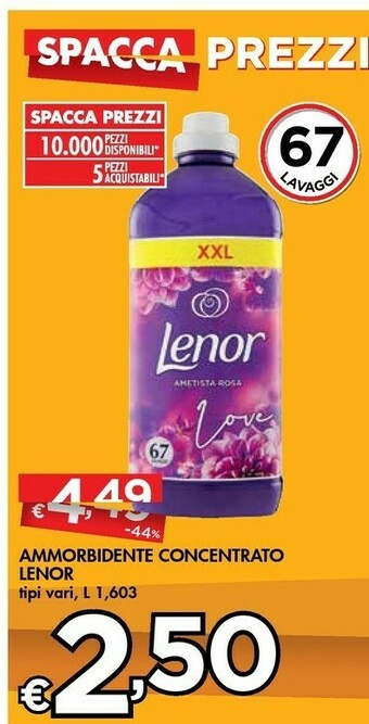 Bennet Lenor Ammorbidente Concentrato offerta