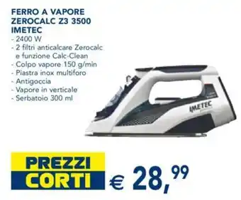 Esselunga Ferro A Vapore Zerocalc 23 3500 Imetec 2400 W offerta