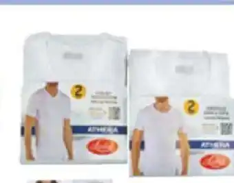 Esselunga Maglia Liabel maglia uomo in cotone felpato, scollo a V o girocolla, colore bianco, conf. 2 pezzi offerta