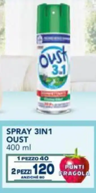 Esselunga Spray 3In1 Oust 400 ml 1 pezzo offerta