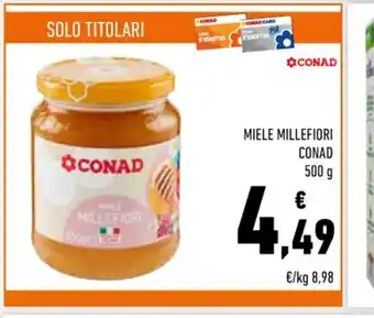 Conad Conad Miele Millefiori 500 g offerta