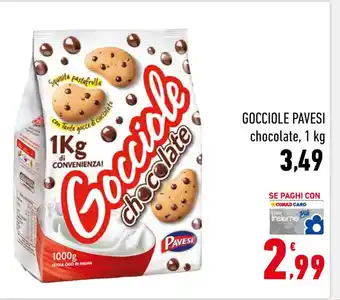Conad Gocciole Pavesi chocolate, 1 kg offerta