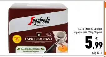 Conad Cialda Caffe' Segafredo espresso casa, 350 g. 50 pezzi offerta