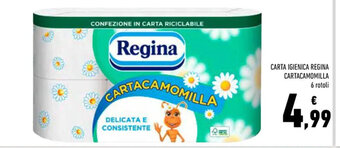 Conad Carta Igienica Regina Cartacamomilla 6 rotoli offerta