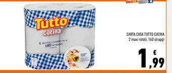 Conad Carta Casa Tutto Cucina 2 maxi rotoli, 140 strappi offerta