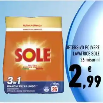 Conad Sole Detersivo Polvere Lavatrice 26 misurini offerta