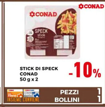 Conad Conad Stick Di Speck 50 g x 2 offerta