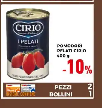 Conad Cirio Pomodori Pelati 400 g offerta
