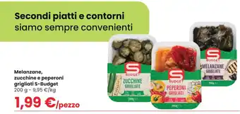 Despar Melanzane, zucchine e peperoni grigliati S-Budget 200 g offerta