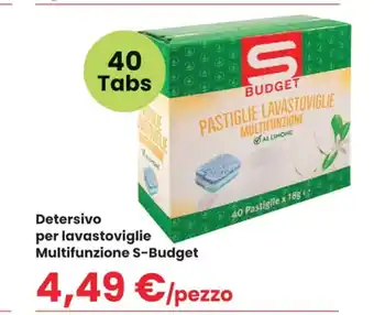 Despar Detersivo per lavastoviglie Multifunzione S-Budget 40 Tabs offerta
