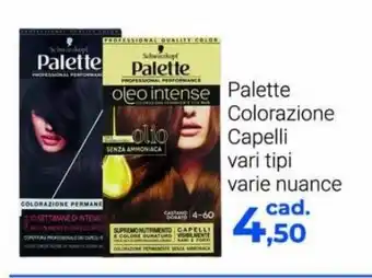 Palette Colorazione Capelli vari tipi varie nuance
