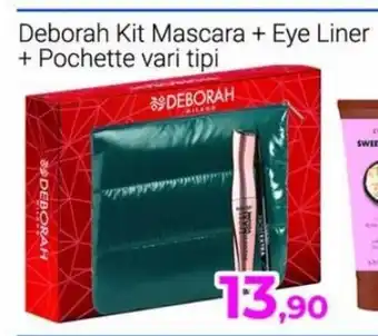 Deborah Kit Mascara + Eye Liner + Pochette vari tipi