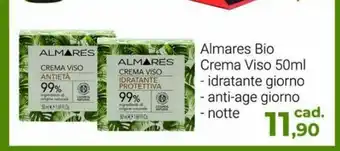 Almares Bio Crema Viso 50 ml idratante giorno anti-age giorno notte