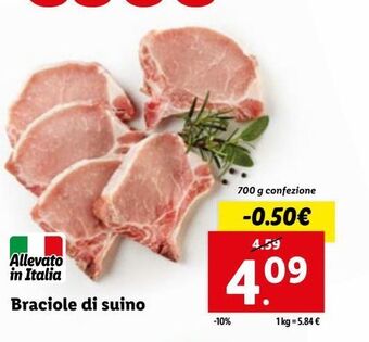 Lidl Braciole di suino offerta