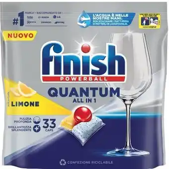 La Saponeria Finish lavastovig.powerball quantum all in 1 limone 33 tabs offerta