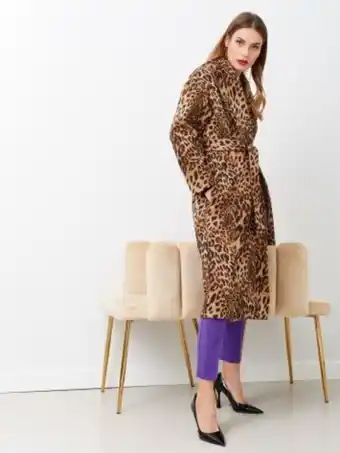 Maxi cappotto maculato