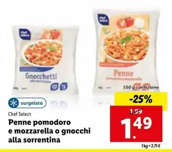 Lidl Penne pomodoro e mozzarella o gnocchi alla sorrentina offerta