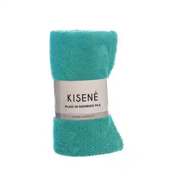 Kisenè Kisene plaid in caldo e morbido pile disegno pop corn - tiffany offerta