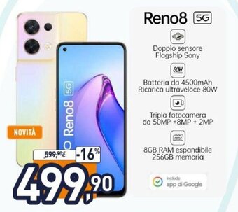 Unieuro Oppo Reno8 5G offerta