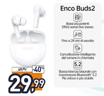 Unieuro Oppo Enco Buds2 offerta