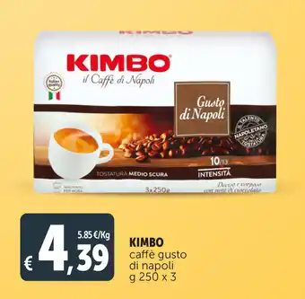 Deco Supermercati Kimbo caffè gusto di napoli g 250 x 3 offerta