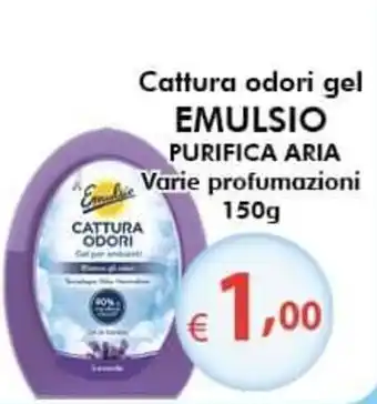 Bernava Emulsio Cattura odori gel Purifica Aria Varie profumazioni 150g offerta