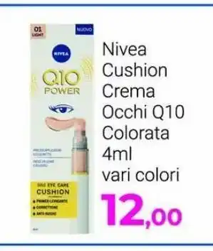 Beauty Si Nivea cushion crema occho q10 colorata 4ml vari colori offerta