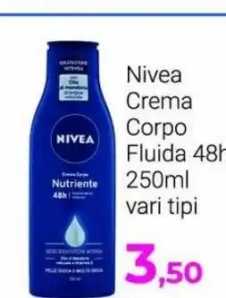 Crema per il corpo nivea 250ml
