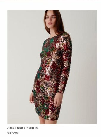 Abito a tubino in sequins